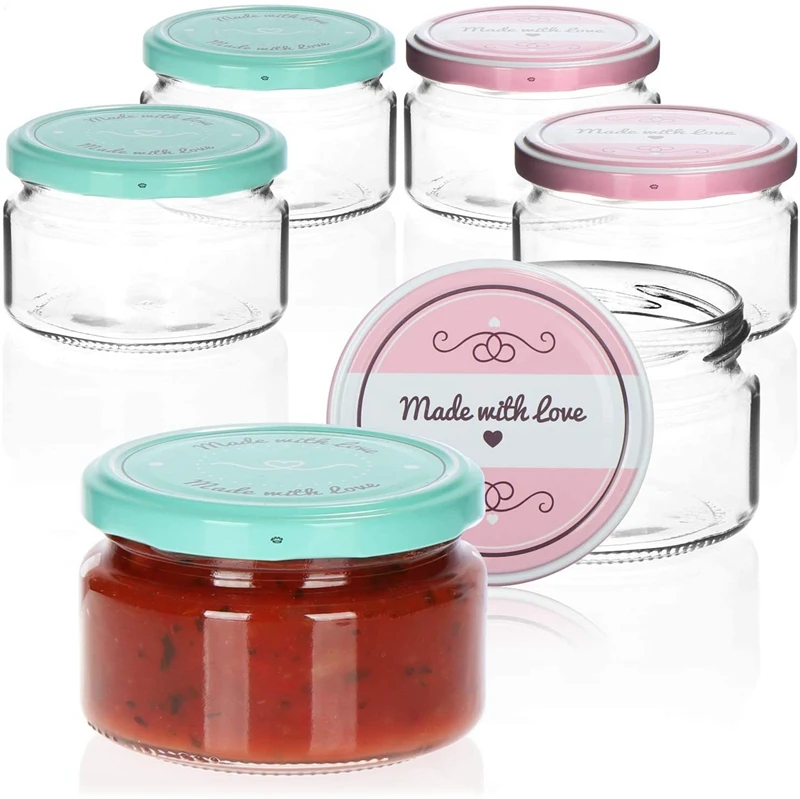 Air Tight Sealed Kitchen Food Containers Glass storage Aluminium Lid Straight Slide Clear Pickled Cucumber Bottle Jar