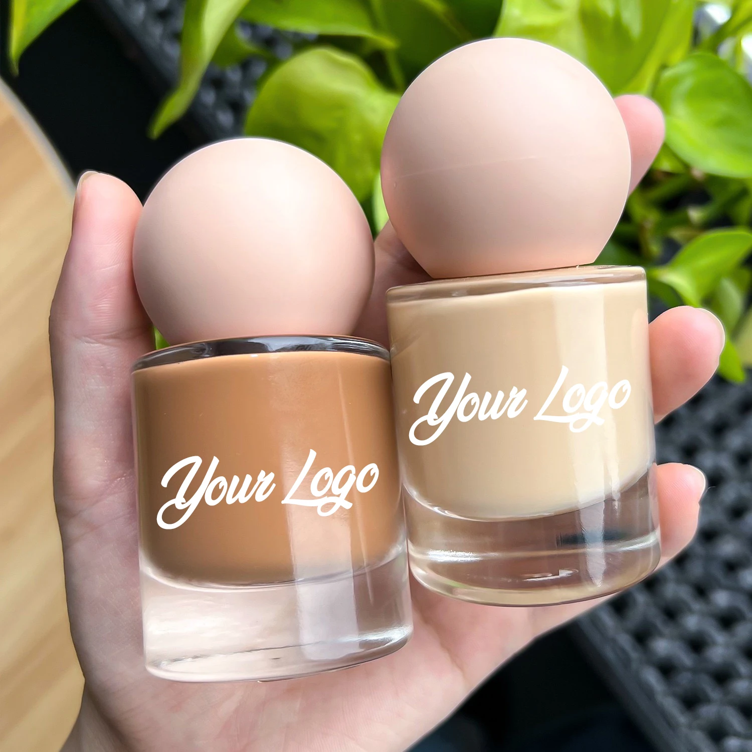 dark Color Full Coverage Private Label Waterproof Natural Makeup Liquid Foundation