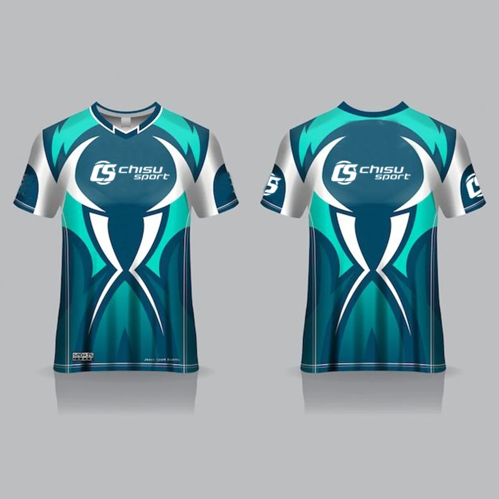 Sublimated best team game pro jersey shirts Quick Dry Gaming T Shirt Men Quick Dry Gaming T Shirt Custom Gaming Jerseys Esports
