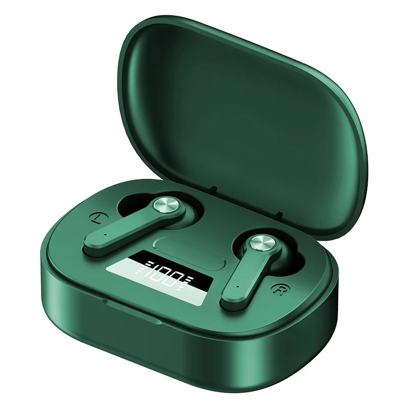 Oem 3D Stereo Sound Bluetooth Handsfree Earbuds 3500mAH Charging Case LED Bluetooth Wireless Free Sample Ear Buds Earphone