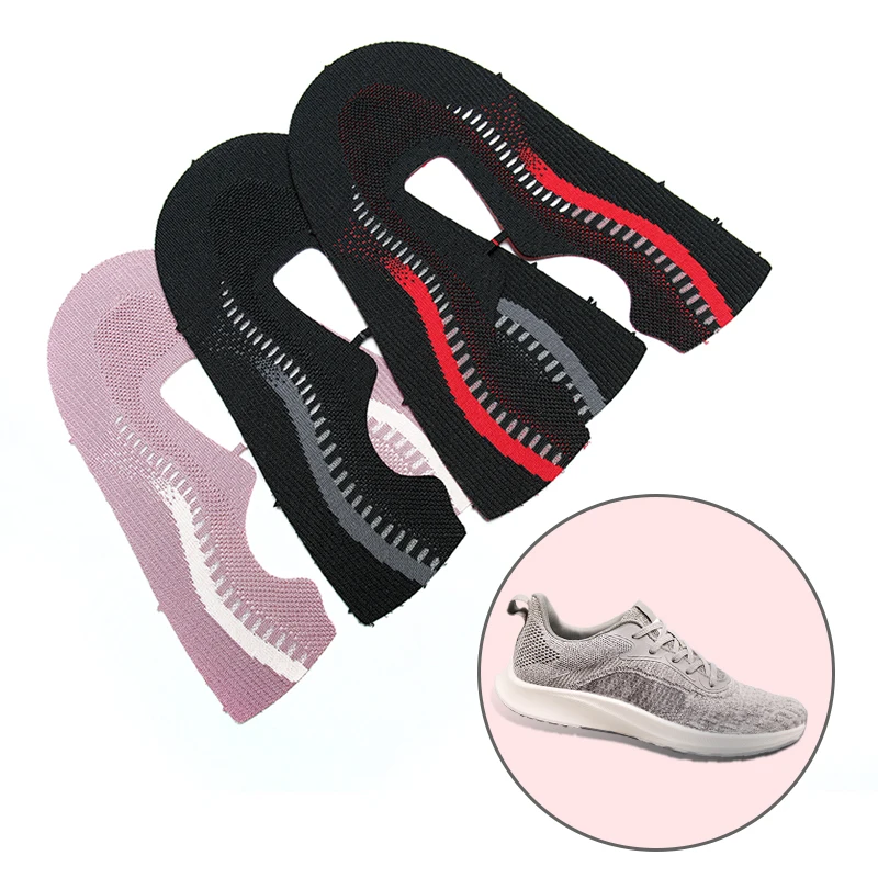 Organic Cotton Polyester Yarn Shoes Upper Vamp 3D Fly knitted Uppers