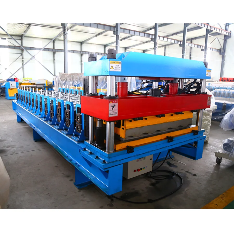 Automatic Roof Tile Step Tile Rolling Machine Glazed Tile Roofing Panel Making Machine