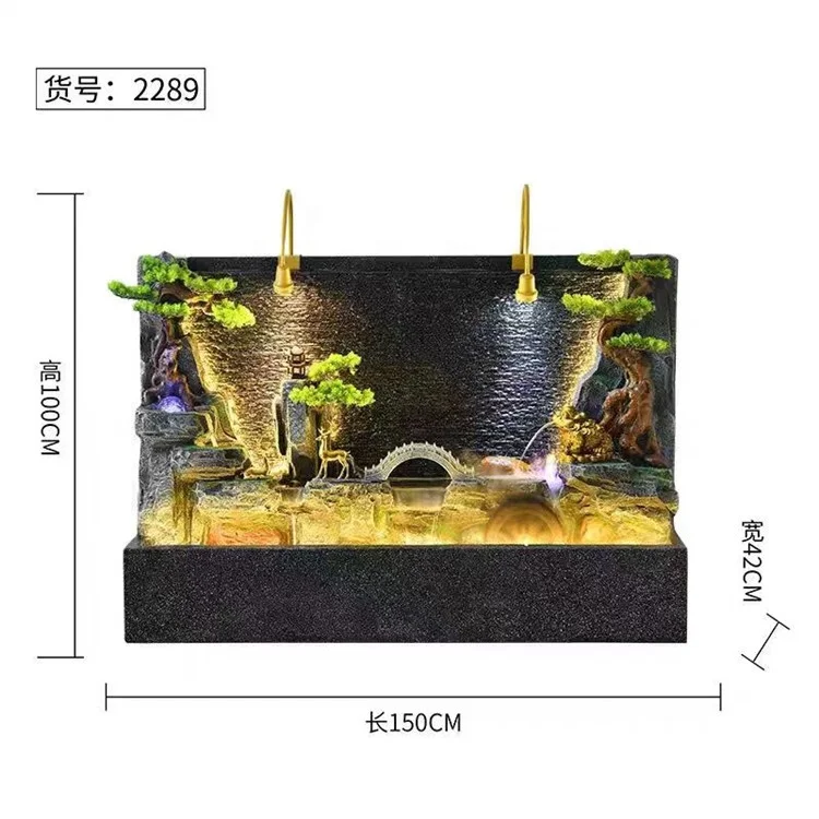 Black marble weeping wall fountain led fountain wall stone fiberglass wall fountains