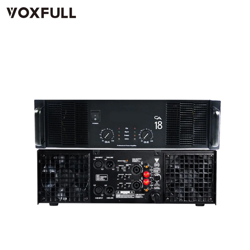 Voxfull CA18 Amplifier Design Special Cooling System Power Amplier Public power amplifier professional