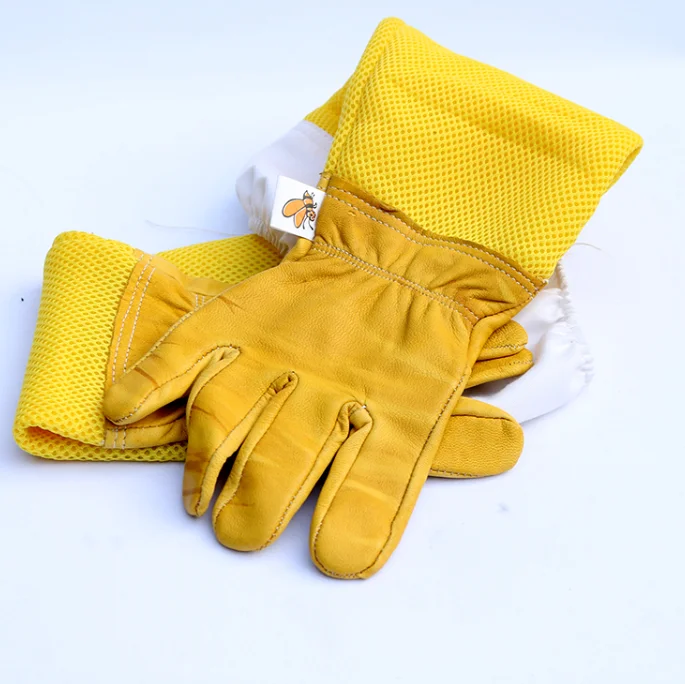 Новый стиль, Лидер продаж, желтые перчатки для пчеловодства из овчины