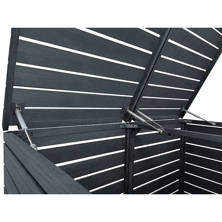 New design garden sets outdoor furniture patio storage bins garbage bin shed with lid