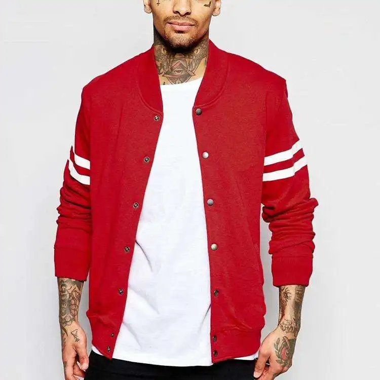 Clothing Suppliers Wholesale Cotton Red Jacket Baseball Jacket For Men