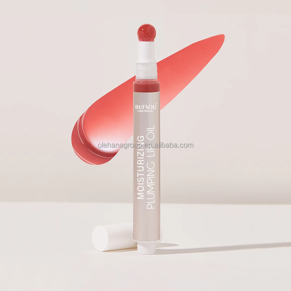 private label lip oil manufacturers vagan Desert Rose juicy plumping lip oil For smoother, plumper, juicier lips