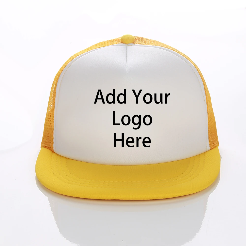 Бейсболка с плоским козырьком на заказ, 5 панелей, Кепка-тракер в стиле хип-хоп для детей