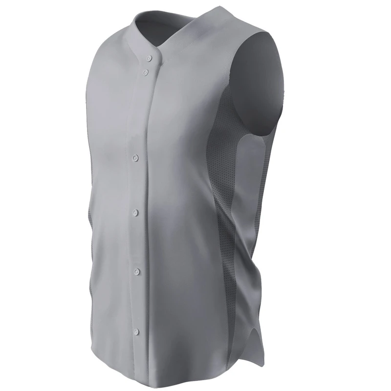 RG Stylish Men Baseball Sleeveless Tank Top Travel Vest Gym Mesh Breathable Sublimation Baseball Jerseys