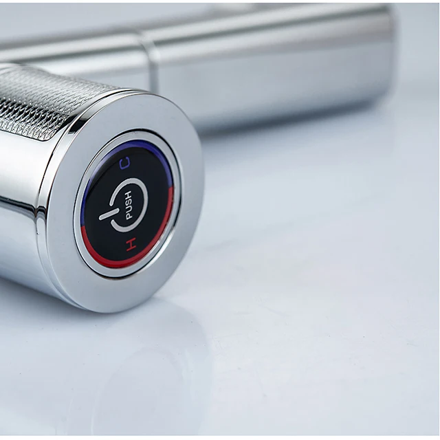 
Pull-Out faucet shower faucet set Button Type Basin Faucet durable 360 rotate bathroom tap 