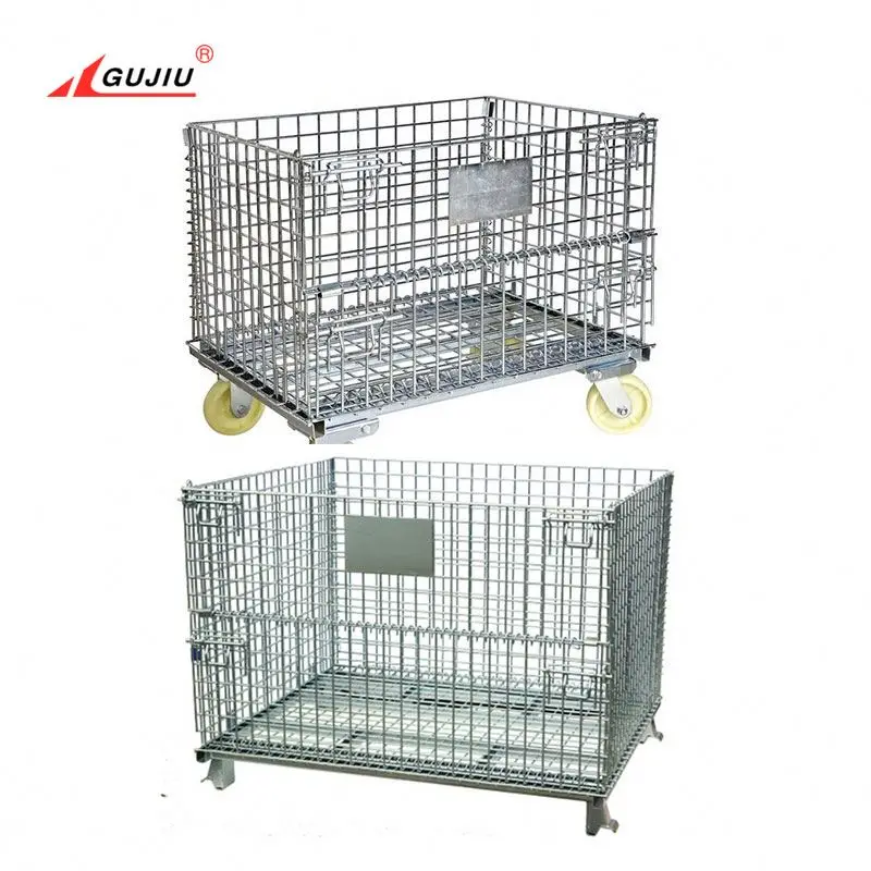Усиленный Овощной Oem Металл квалифицированный Стандартный Проволочная Сетка съемное контейнер для хранения оборудования для склада