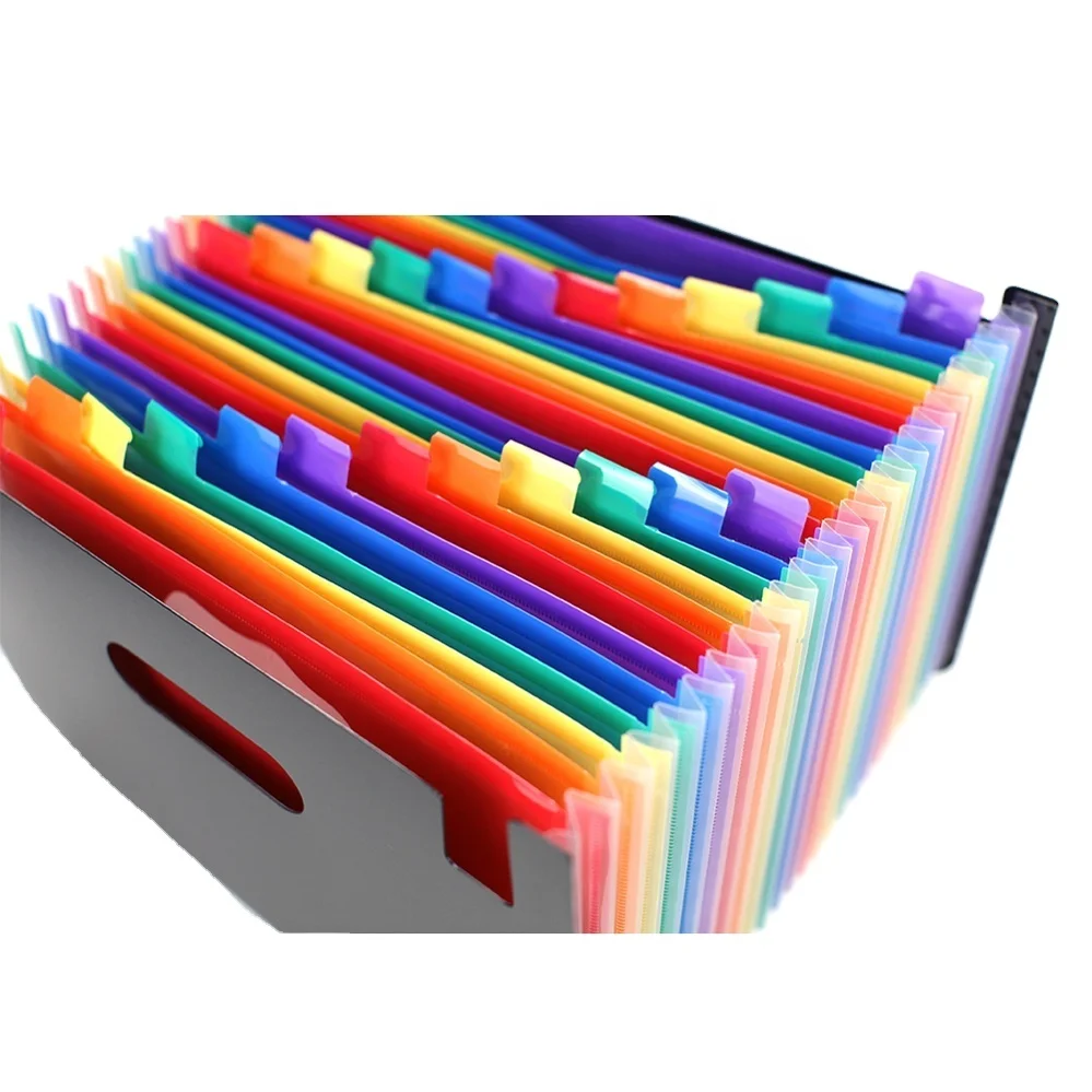 Портфель A1 A2 A3 A4, недорогая Папка-органайзер из ПП под заказ, расширяющаяся папка-гармошка для файлов, цветная коробка с 24 карманами