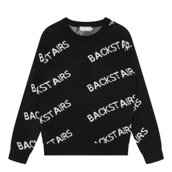 Custom OEM & ODM men sweater Jacquard knit pullover knitwear Long Sleeve jumpers cotton winter men designer knitted sweater
