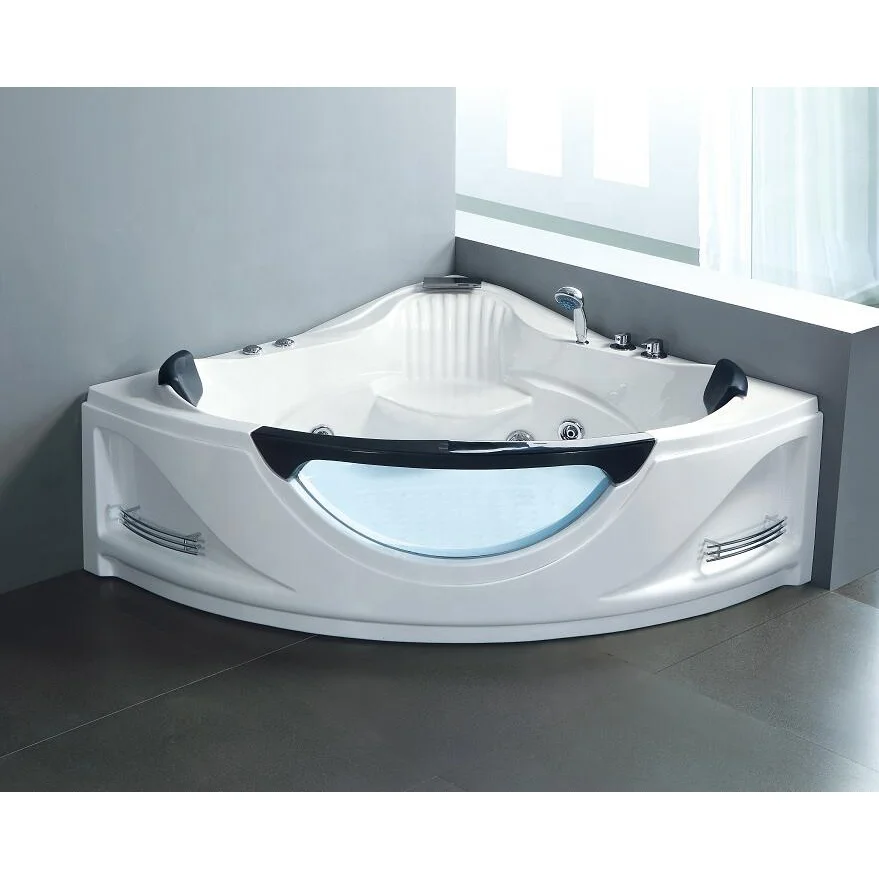 European jacuzzier corner massage bathtub cheap price whirlpool bathtub for whole sale