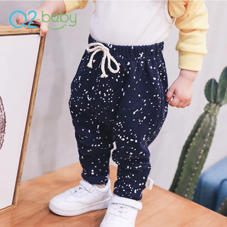 
Q2-baby Hot Selling Autumn Breathable Cotton Newborn Baby Pants Sweatpants 