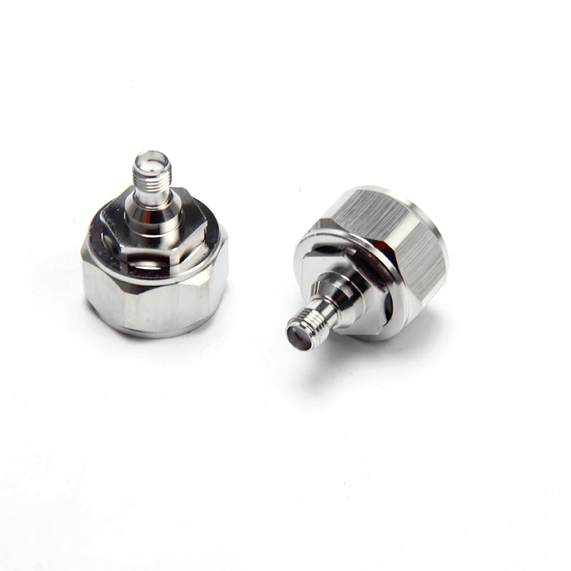 MINI DIN 4.3-10 plug male to SMA jack female adapter test 4.3/10 to SMA