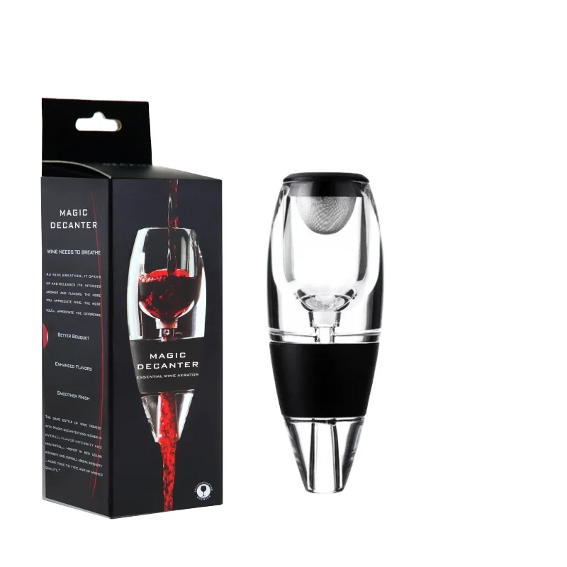Wine Aerator pourer for Whiskey Silicone & Acrylic Magic Decanter