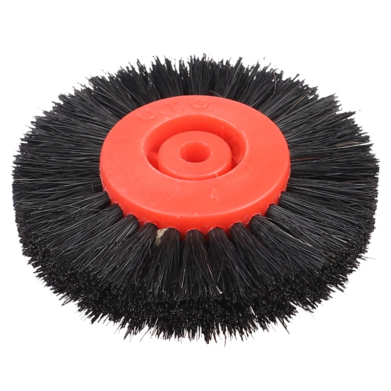 4C Polishing Brush, Red Plastic Center with Straight Bristle Brush