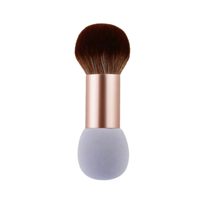 Double-headed makeup powder powder puff and makeup brush cosmetic 2 in 1 beauty tools