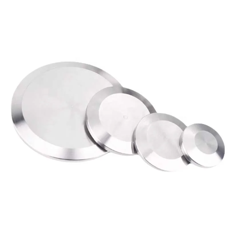 High Quality Stainless Steel 304 316 Sanitary Blind Quick Installation Blind Sanitary Clamp Plug Fittings