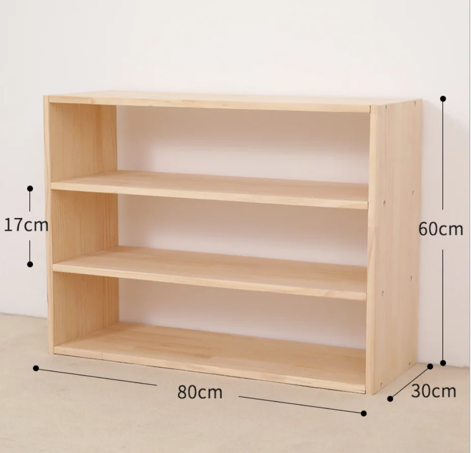 Toys Storage Kids Bookcase Book Shelf Wood Children Bookshelf