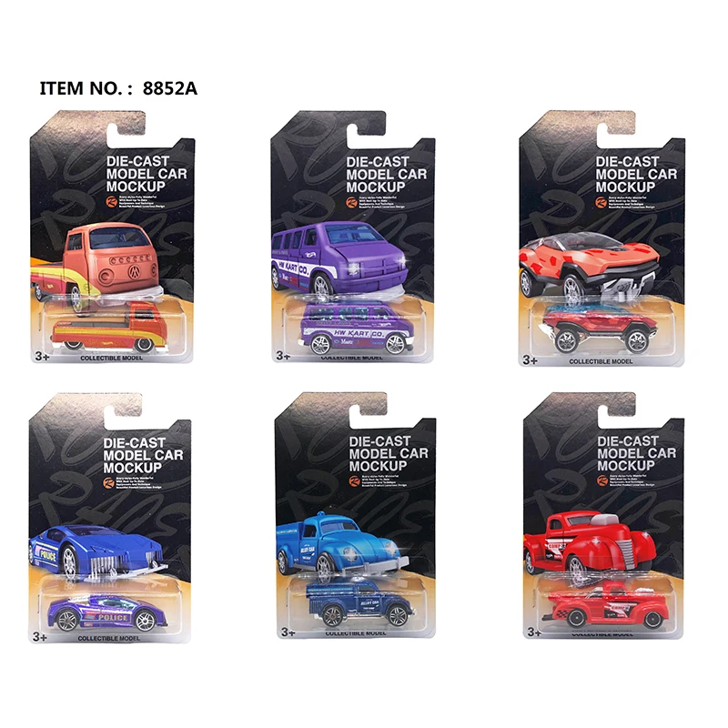New design 1:64 Scale Colorful Mini Free Wheel Alloy Model Muscle Vehicles Toys Metal Diecast Toys Car Set For Boys