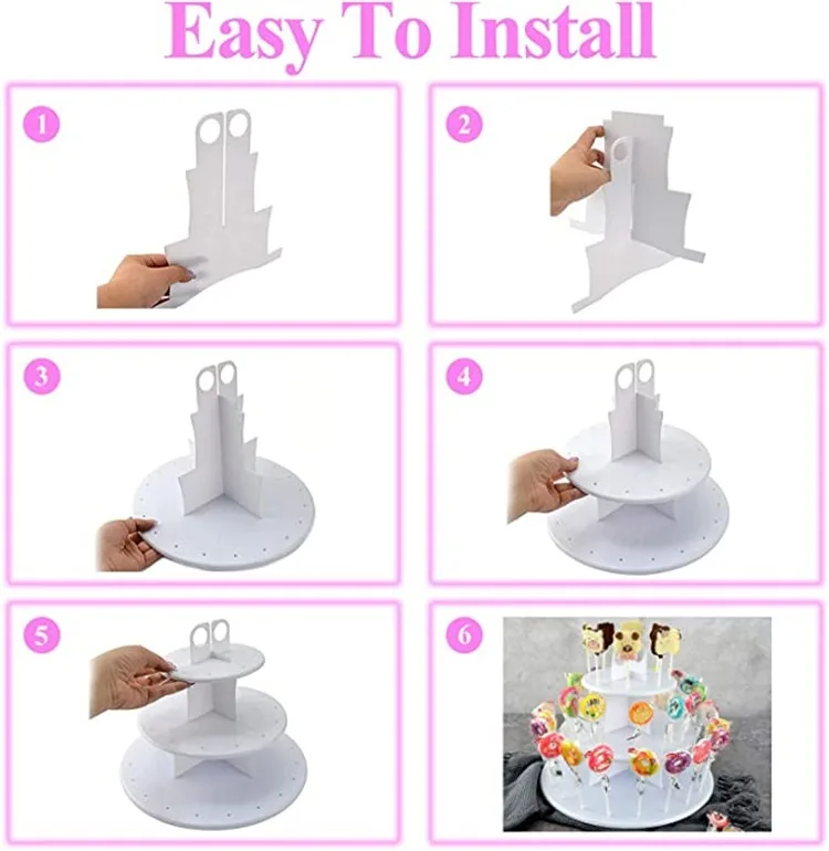 Wholesale price cake cup 3 tier cake stand cake tools decorating pen silicone lollipop mold set