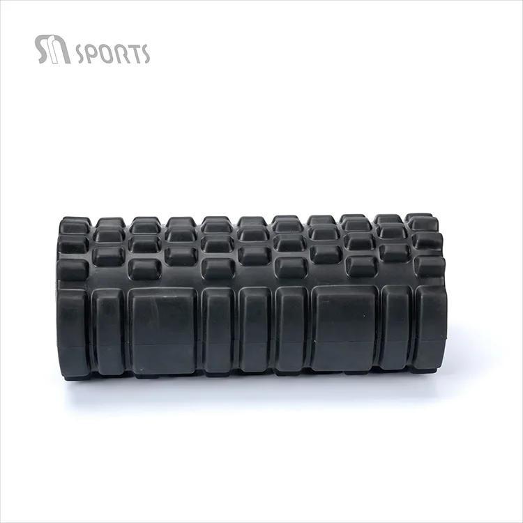 High Density Foam Fitness Gym Exercise Roller Black EVA Yoga Grid