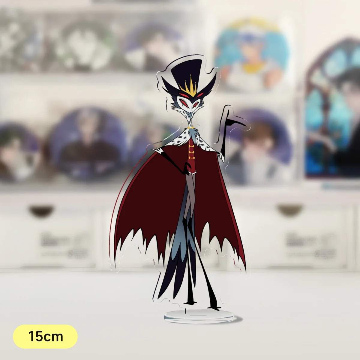 HOSHOM OEM logo custom acrylic transparent table stand mini wholesale cartoon anime plastic acrylic standee as gift