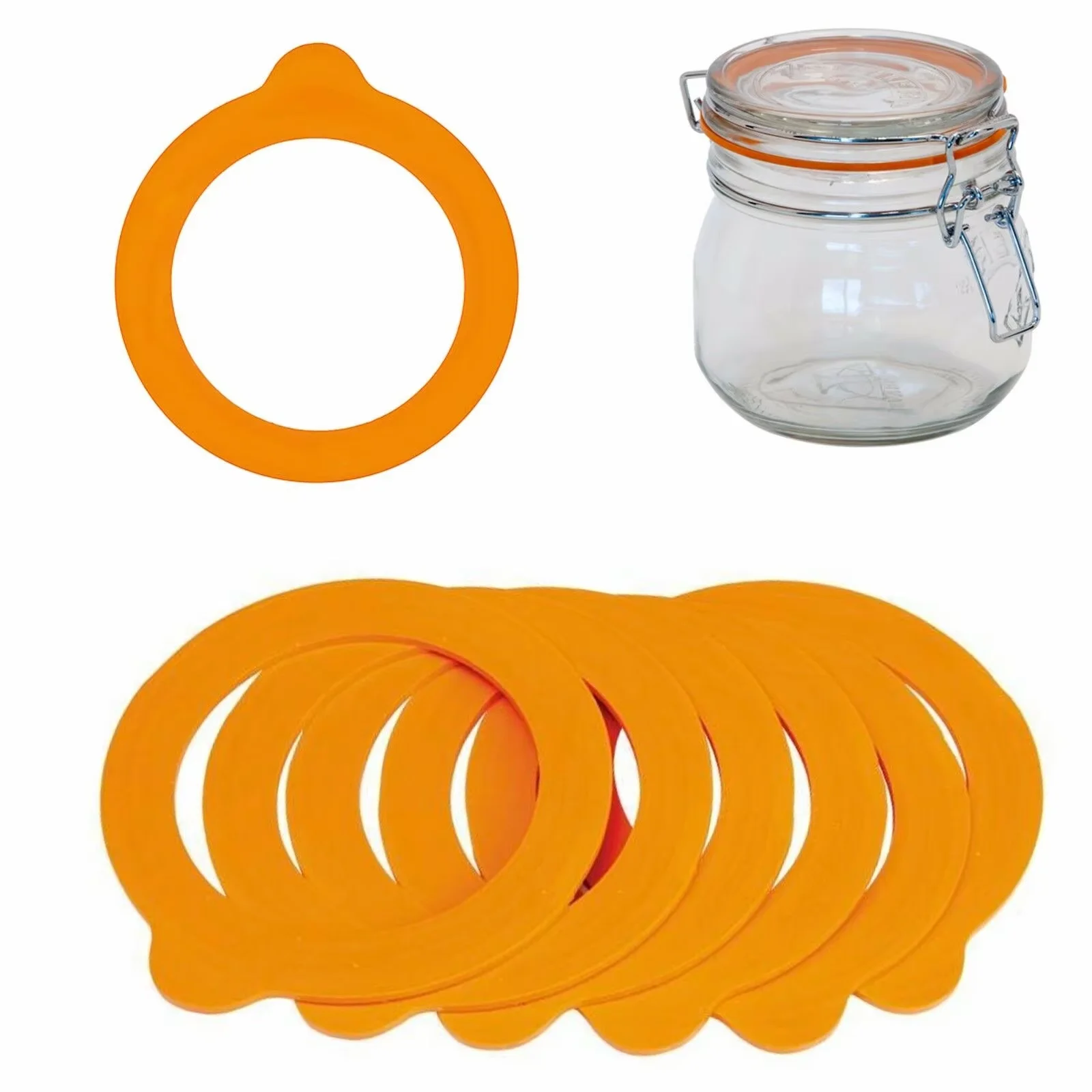Силиконовое уплотнительное кольцо стеклянная банка крышка уплотнения силиконовая резиновая банка уплотнения