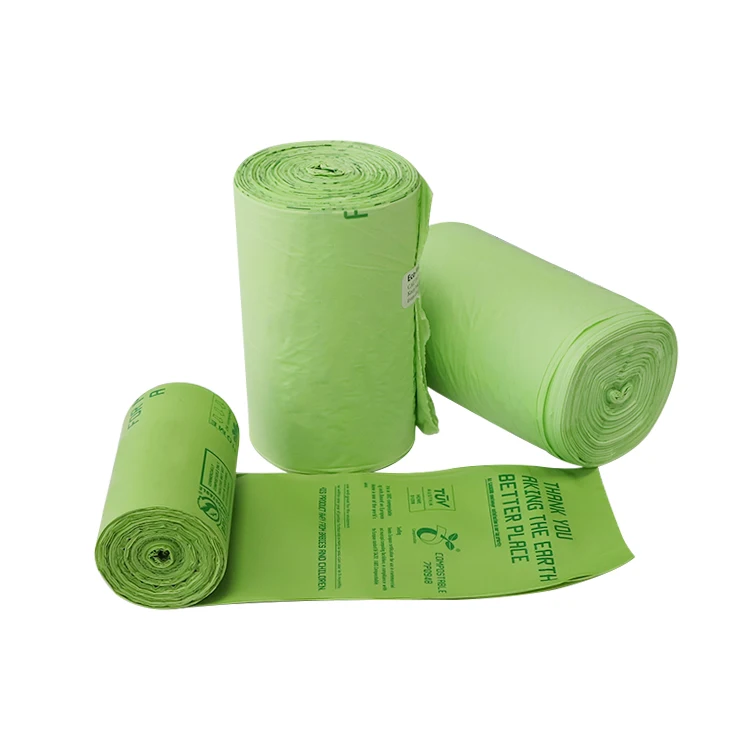 Wholesale Compostable Biodegradable Recycle 8 Gallon 13 Gallon Custom Package PLA Waste Garbage Gag Trash Bag
