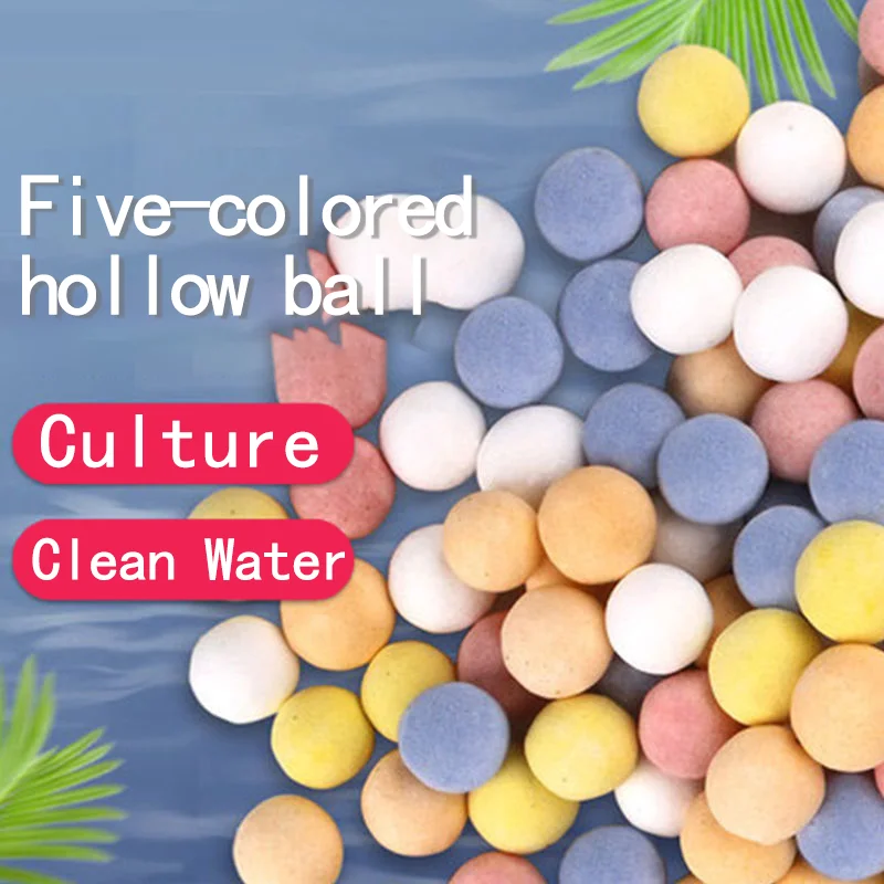 Aquarium filter media colorful hollow balls for bacterial culture and water purification nitrifying bacteria house balls