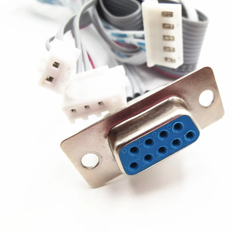 Factory Customized Flat Ribbon Cable FC Wire Harness with D-SUB 9 pin female IDC JST XH 2.54mm Pitch Connector Cable Assembly