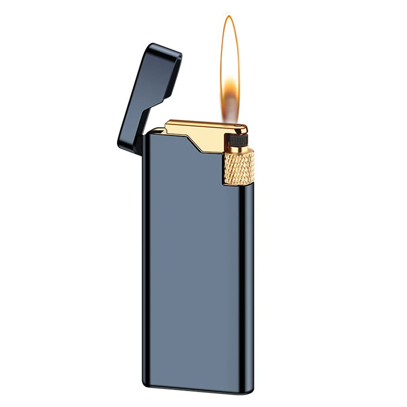 DEBANG Original Flame Lighter Flint Slim Body Exquisite and portable Refillable cigarette lighter with gift box
