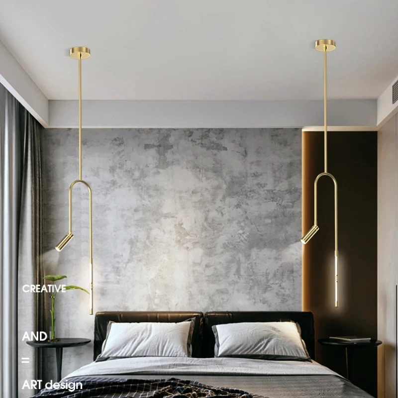 New Design Black Indoor Led Chandelier Contemporary Simple Modern Pendant Lamp