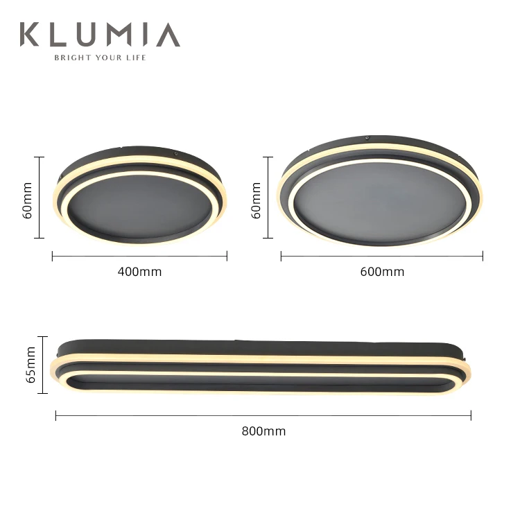 KLUMIA Hot Sales Round Square 23W 33W 30.5W Bedroom House Lighting LED Modern Ceiling Light