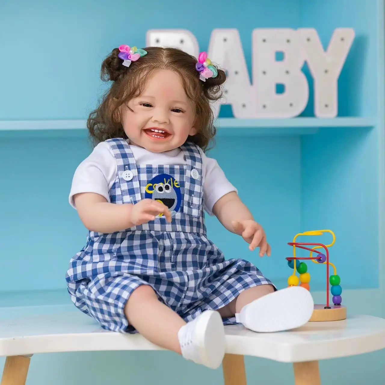 60cm Full Body silicone Newborn Baby Reborn baby Doll Mila Painting with Visible Veins Soft Touch Dolls kids  Toys girl gifts