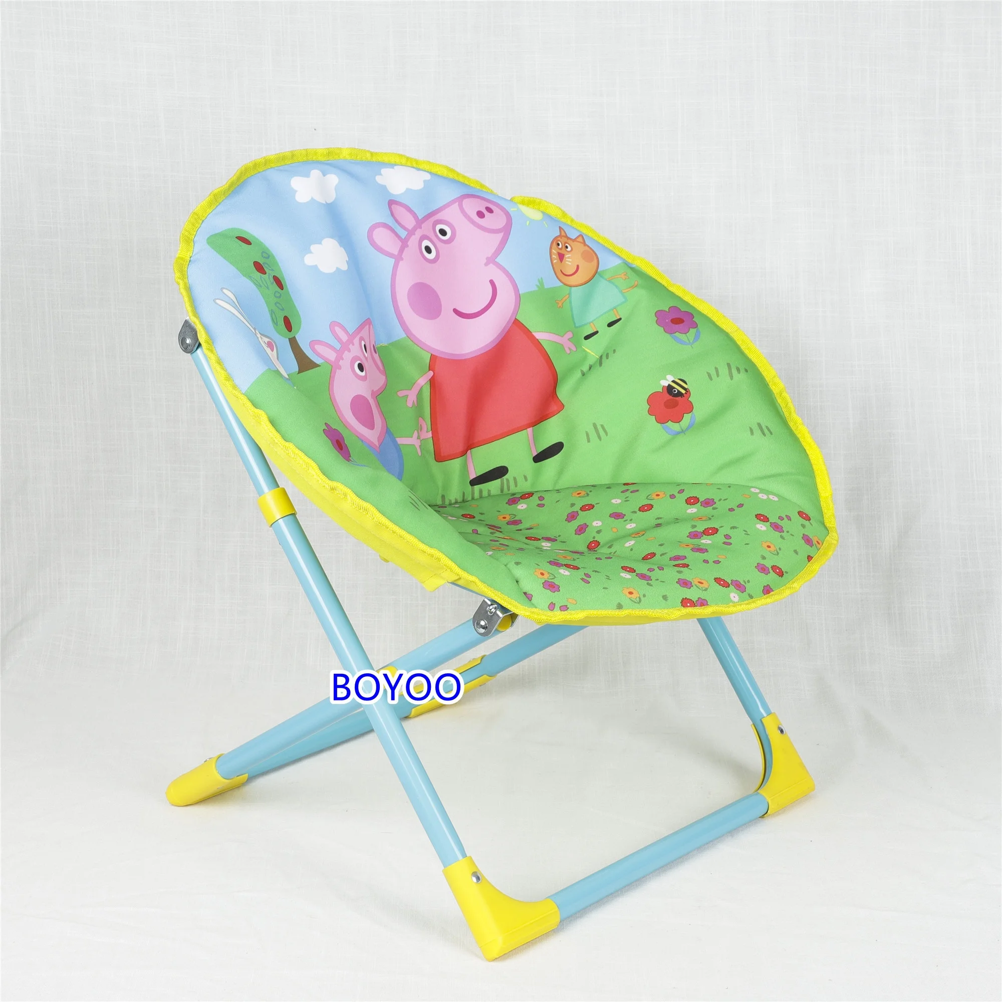 OEM Wholesale Indoor Oversize lazy sofa padded modern chairs portable collapsible round chair Saucer moon chair