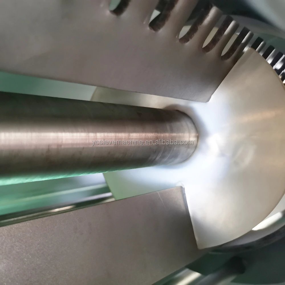 Food Gypsum Starch Thyme Leaves Powder Horizontal Centrifugal Airflow Sifter Separator