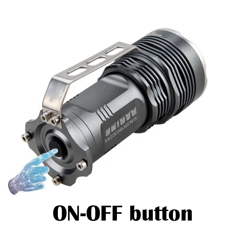 5 LED Flashlight Outdoor Working Hunting Marine Long Range Handheld Searchlight