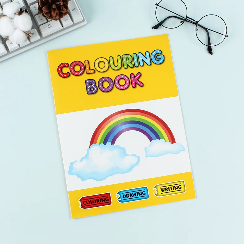 Educational kids drawing  paper board book stencil drawing set kit for kids