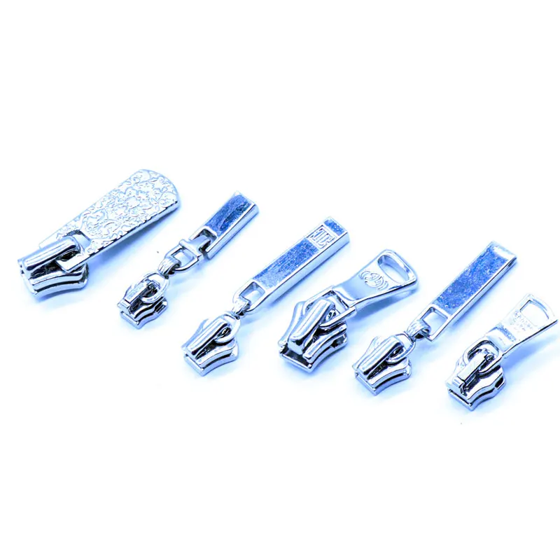 
Custom Sliders Heavy Duty Zipper Double Metal Slider 