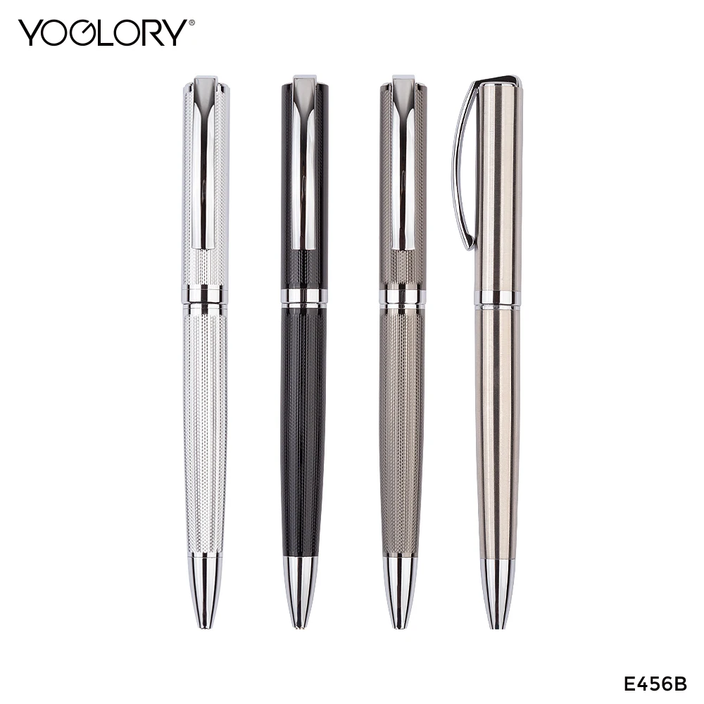 Curved Clip Simple and Elegant Metal ballpoint Pen with Customized logo as business Gift to Broadcast your brand