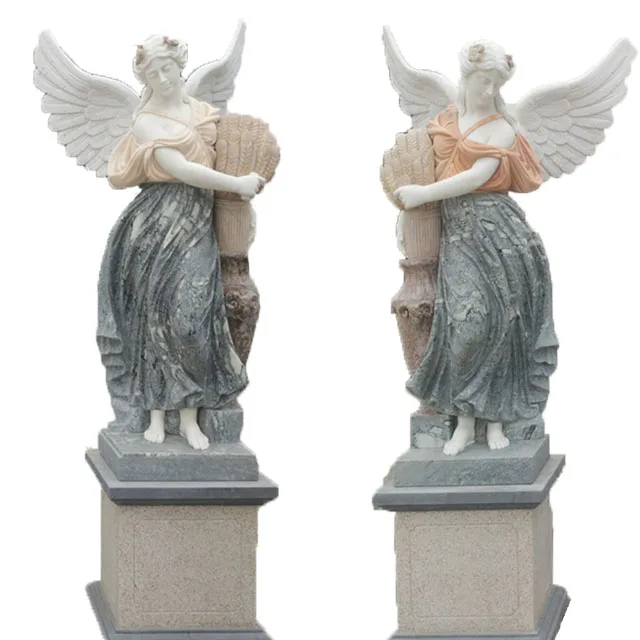 Statue Garden Decoration European Marble Angel Sculpture