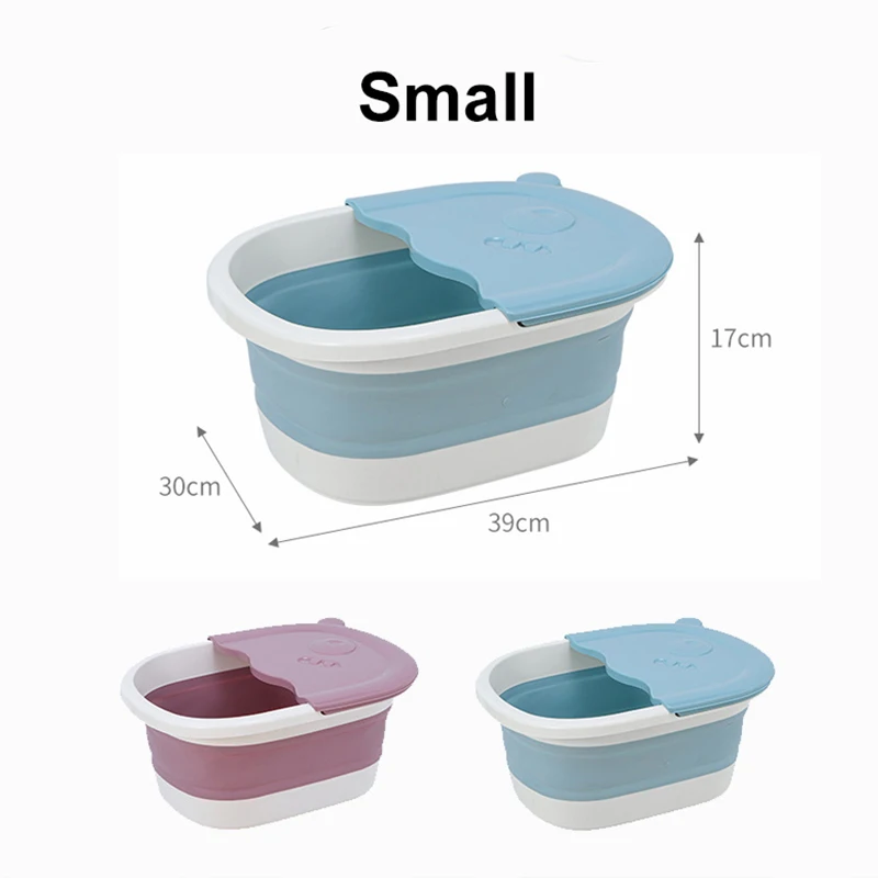 High Quality Foot Bath Basins Household Unisex Foot Spa Tub Scrubber Washing Folding Basin