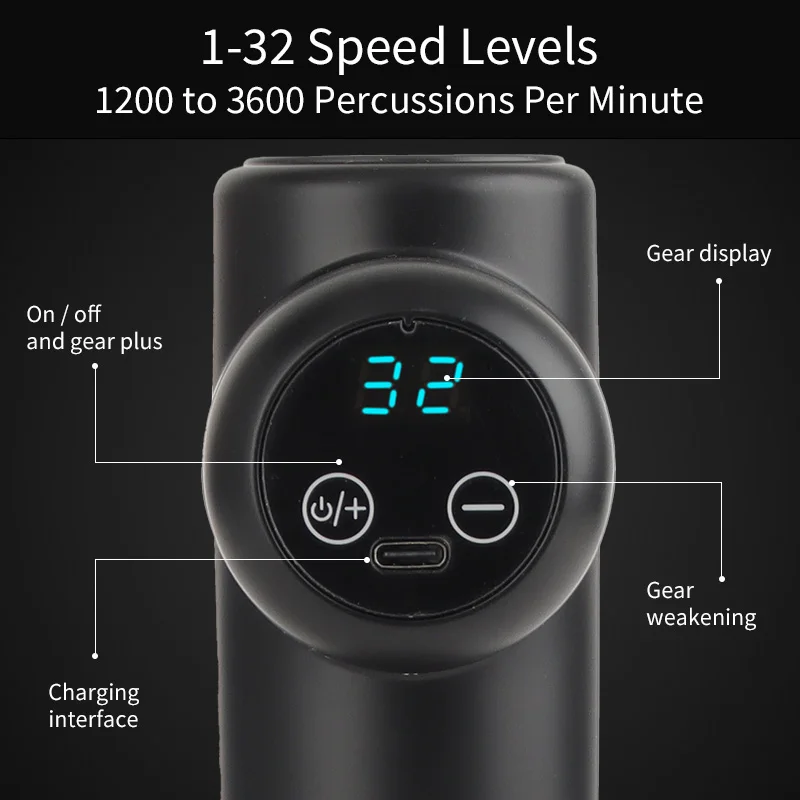 Promotional Cheap Portable Mini Pocket Massage Gun Rechargeable Muscle Deep Body Electric Fascial Gun