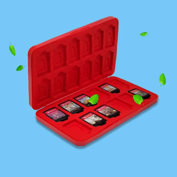 24 in 1 Cute Game Case for Nintendo Switch OLED Accessories SD Cards Shell Game Card Storage Box