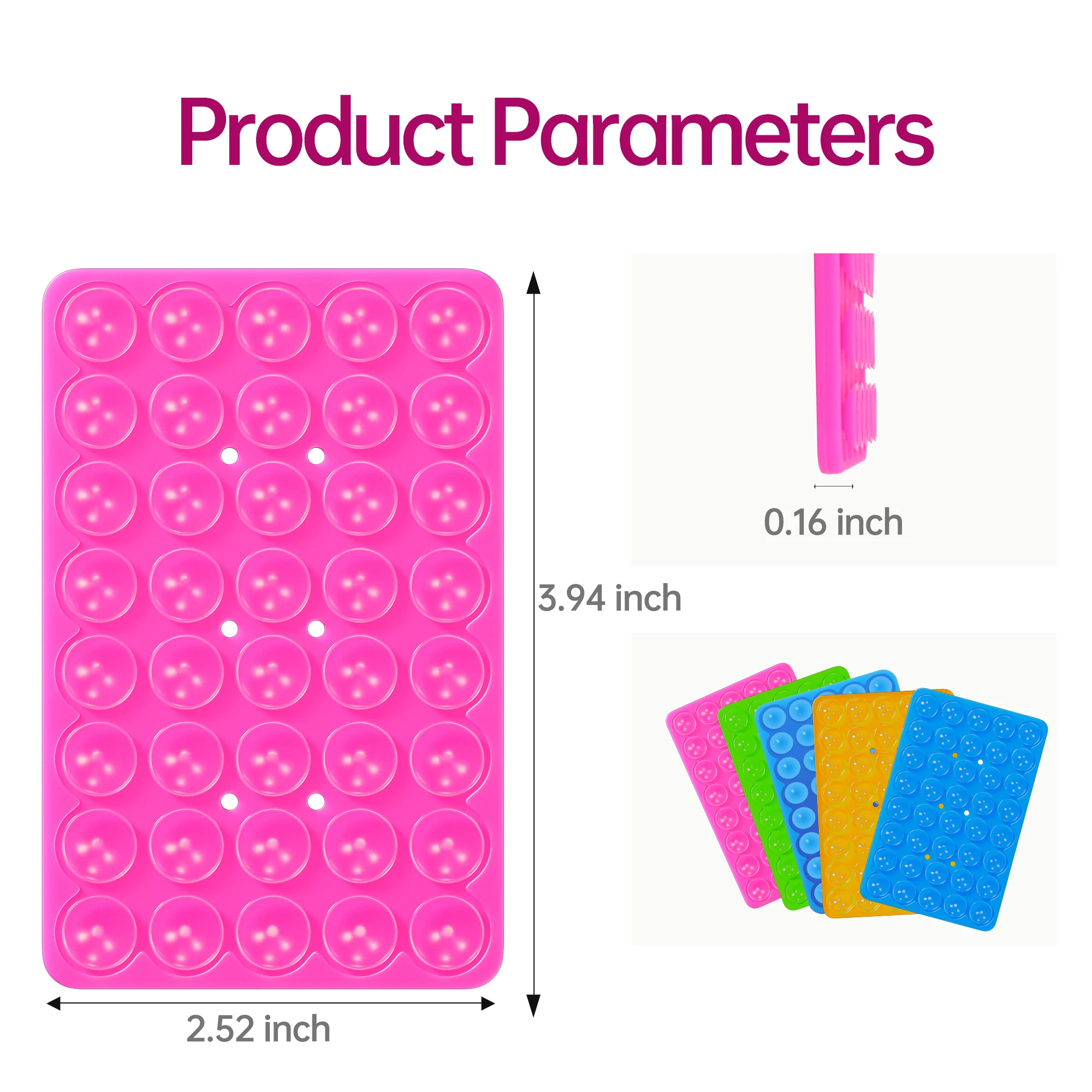 Mobile Phone Silicone Suction Cup Flat Suction Cup Universal Charger Suction Pad Fixed Pad