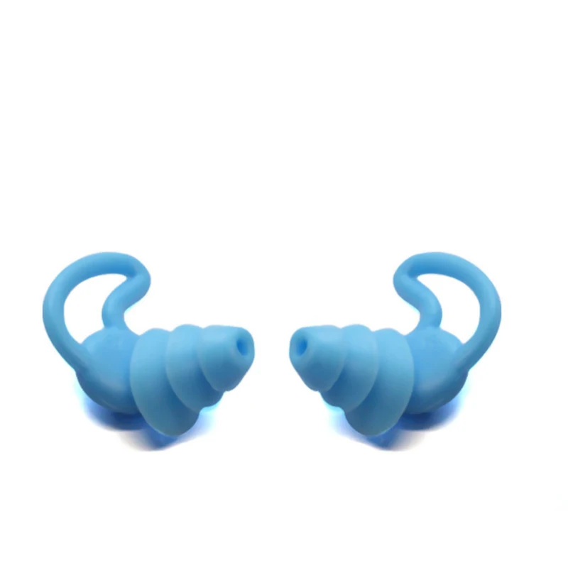 Washable Reusable Flexible Silicone Earplugs Hearing Protection for Sleeping Work